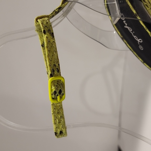 NEW w/o Box! - Faux Snakeskin Stiletto Heels Yellow & Black - Picture 6 of 13